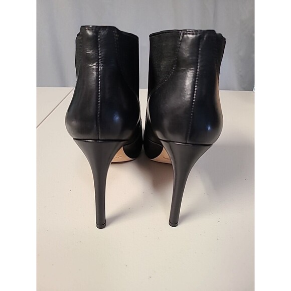 VIA SPIGA Vero Stiletto High Heel 4" Black Leather Ankle Boot Bootie Size 9 - Picture 5 of 10